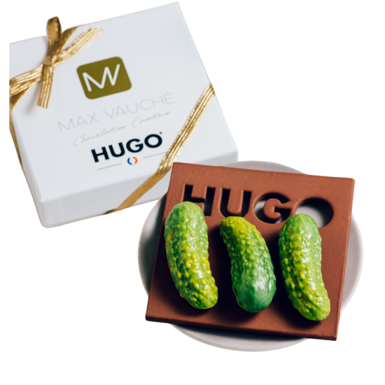 Cornichons en chocolat